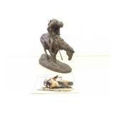 Vintage Daniel Monfort "End of Trail" Sculpture