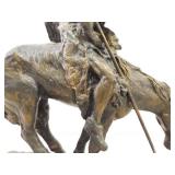 Vintage Daniel Monfort "End of Trail" Sculpture
