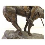 Vintage Daniel Monfort "End of Trail" Sculpture