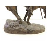 Vintage Daniel Monfort "End of Trail" Sculpture