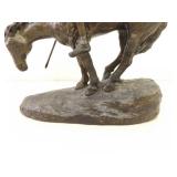 Vintage Daniel Monfort "End of Trail" Sculpture
