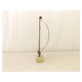 2 Mid Century Signed John Demott Brass on Marble Sailboat Sculptures