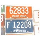 Lot of 13 Vintage Ohio Metal License Plates
