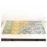 Lot of 20 Vintage Minnesota Metal License Plates