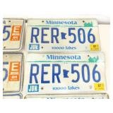 Lot of 20 Vintage Minnesota Metal License Plates