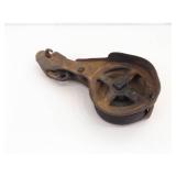 Lot of Antique Iron Pulleys, Scythe, etc.