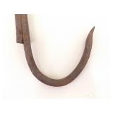 Lot of Antique Iron Pulleys, Scythe, etc.
