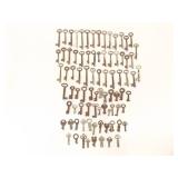 Large Lot of Antique Skeleton Keys