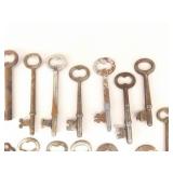 Large Lot of Antique Skeleton Keys