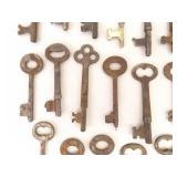Large Lot of Antique Skeleton Keys