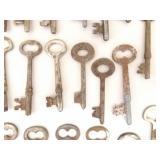 Large Lot of Antique Skeleton Keys