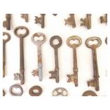 Large Lot of Antique Skeleton Keys