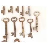 Large Lot of Antique Skeleton Keys