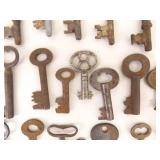 Large Lot of Antique Skeleton Keys