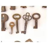 Large Lot of Antique Skeleton Keys