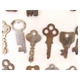 Large Lot of Antique Skeleton Keys