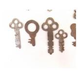 Large Lot of Antique Skeleton Keys