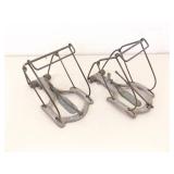 2 Vintage Nash Metal Mole Traps