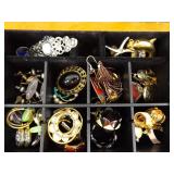 LARGE LOT of Costume Jewelry in Jewelry Boxes etc.