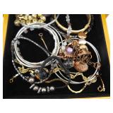 LARGE LOT of Costume Jewelry in Jewelry Boxes etc.