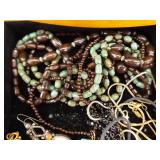LARGE LOT of Costume Jewelry in Jewelry Boxes etc.