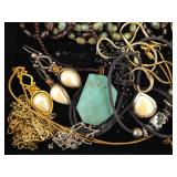 LARGE LOT of Costume Jewelry in Jewelry Boxes etc.