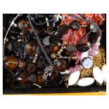 LARGE LOT of Costume Jewelry in Jewelry Boxes etc.