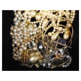 LARGE LOT of Costume Jewelry in Jewelry Boxes etc.