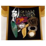 LARGE LOT of Costume Jewelry in Jewelry Boxes etc.
