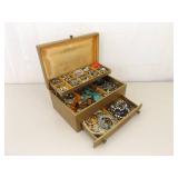 LARGE LOT of Costume Jewelry in Jewelry Boxes etc.