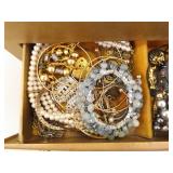 LARGE LOT of Costume Jewelry in Jewelry Boxes etc.