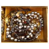 LARGE LOT of Costume Jewelry in Jewelry Boxes etc.