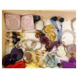 LARGE LOT of Costume Jewelry in Jewelry Boxes etc.