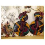 LARGE LOT of Costume Jewelry in Jewelry Boxes etc.