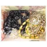 LARGE LOT of Costume Jewelry in Jewelry Boxes etc.