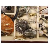 LARGE LOT of Costume Jewelry in Jewelry Boxes etc.