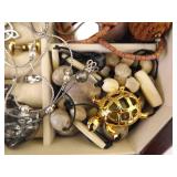 LARGE LOT of Costume Jewelry in Jewelry Boxes etc.