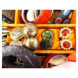 LARGE LOT of Costume Jewelry in Jewelry Boxes etc.