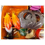 LARGE LOT of Costume Jewelry in Jewelry Boxes etc.