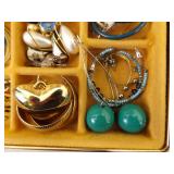 LARGE LOT of Costume Jewelry in Jewelry Boxes etc.