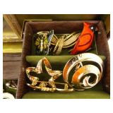 LARGE LOT of Costume Jewelry in Jewelry Boxes etc.