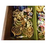 LARGE LOT of Costume Jewelry in Jewelry Boxes etc.