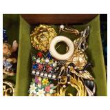 LARGE LOT of Costume Jewelry in Jewelry Boxes etc.