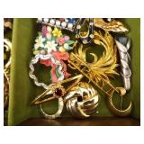LARGE LOT of Costume Jewelry in Jewelry Boxes etc.