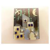 Lot of 4 VERY COLLECTIBLE "House Pins" by Lucinda Brooches