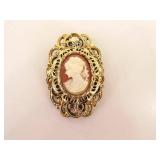 Lot of Cameo Brooches and Earrings