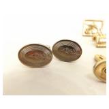 Lot of Mens Jewelry, Cufflinks, Money Clips, Tie Pins, etc.