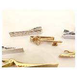 Lot of Mens Jewelry, Cufflinks, Money Clips, Tie Pins, etc.