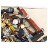 HUGE LOT of Vintage, NOS, etc. Timex, Fossil, Seiko, etc. Watches