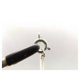 .925 Sterling Silver Howlite Cabochon Pendant Necklace